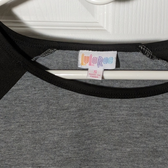 Lularoe Grey and Black Randy sz Small - Picture 2 of 2